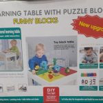 Learning Table with puzzle blocks