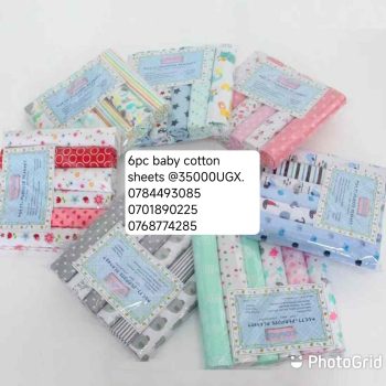 6pc Baby Cotton Sheets
