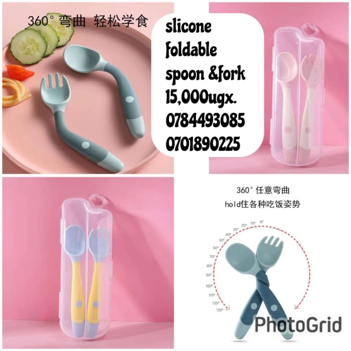 Slicone Foldable Spoon & Fork